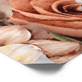 No Just ファンシー Love Welcome Sign ポスター (角)