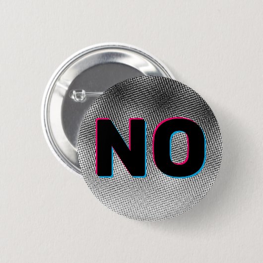 NO JUST 缶バッジ (正面&裏面)