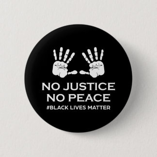 No Justice No Peace Button 缶バッジ
