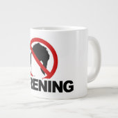 「NO KARENING」ジャンボ20oz ジャンボコーヒーマグカップ (正面右)