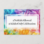 NO KIDS 結婚's Ethereal開花 エンクロージャーカード (正面)