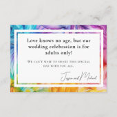 NO KIDS 結婚's Ethereal開花 エンクロージャーカード (裏面)