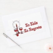 No Kids No Re後悔 長方形シール (封筒)