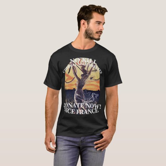 NO KILL CHELEADER SHELTER NICE FRANCE Tシャツ (正面フル)