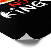 No King Funny Quote Retro Creative Style ポスター (角)