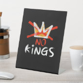 No King Funny Quote Retro Creative Style 台座サイン (インサイチュ)