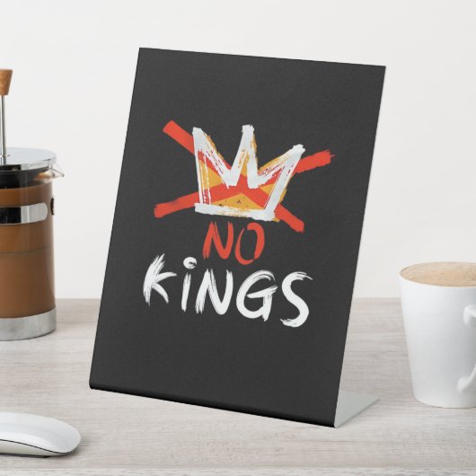 No King Funny Quote Retro Creative Style 台座サイン (インサイチュ)