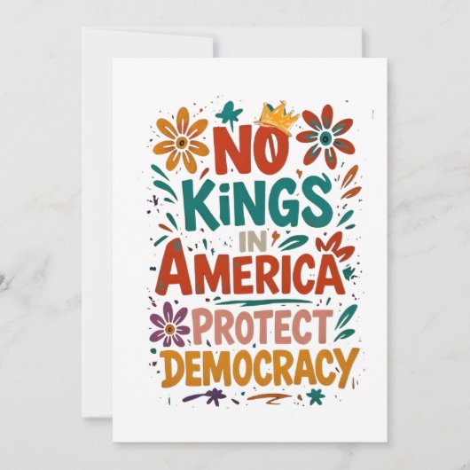 No King In America American Democracy  カード (正面)