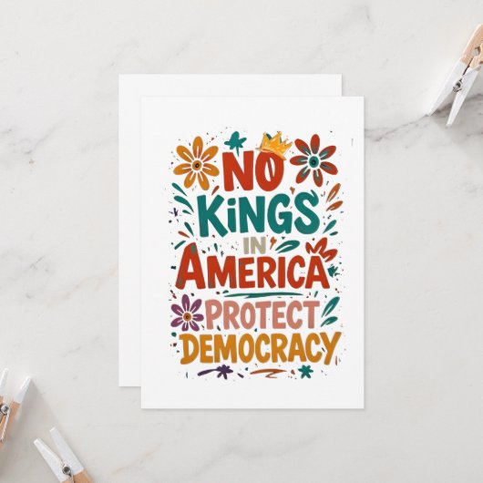 No King In America American Democracy  カード (正面/裏面インサイチュ)
