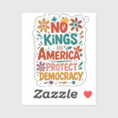 No King In America American Democracy シール (シート)