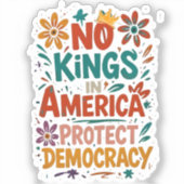 No King In America American Democracy  シール (正面)