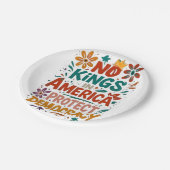 No King In America American Democracy ペーパープレート (アングル)