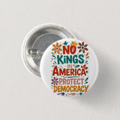 No King In America American Democracy  缶バッジ (正面&裏面)