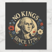 No King Since 1776 American Democracy Protest  ワインラベル (シングルラベル)