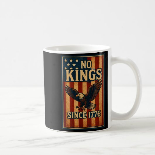 No King Since 1776 Patriotic Dom Shirts Men Women コーヒーマグカップ (右)