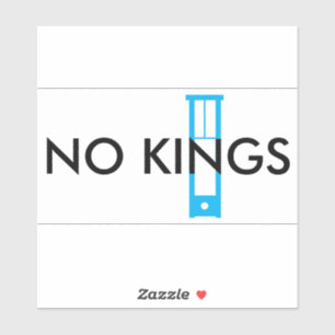 NO KINGSステッカー – ブラック文字 シール