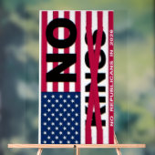 "NO kings"  アクリルサイン (ニュートラル)