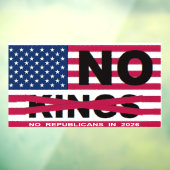 "NO kings"  ウィンドウサイン (シート3)