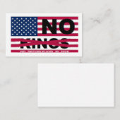 NO KINGS  エンクロージャーカード (正面/裏面)