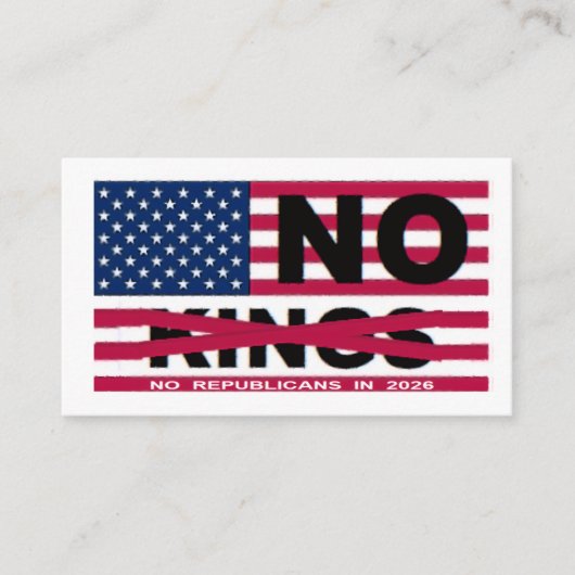 NO KINGS  エンクロージャーカード (正面)