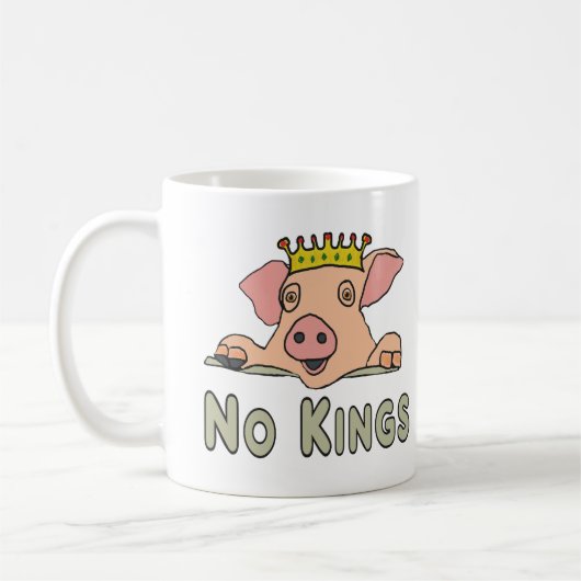 No Kings コーヒーマグカップ (左)