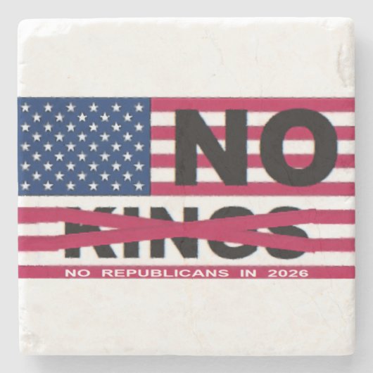 NO KINGS ストーンコースター (正面)