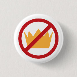 NO KINGS! トランプ反対 民主主義擁護 缶バッジ