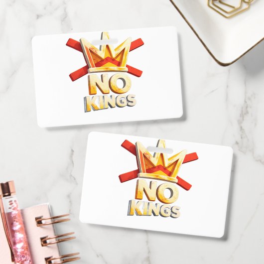 NO KINGS  バッジ (オフィス)