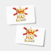 NO KINGS  バッジ (正面＆裏面)