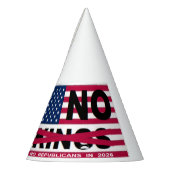 NO KINGS パーティーハット (左)