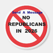 NO KINGS マグネット (正面)