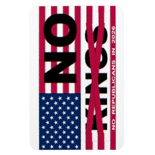 NO KINGS マグネット (縦)