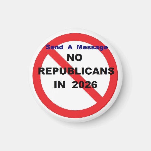 NO KINGS マグネット (正面)