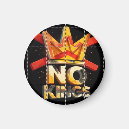 NO KINGS マグネット (正面)