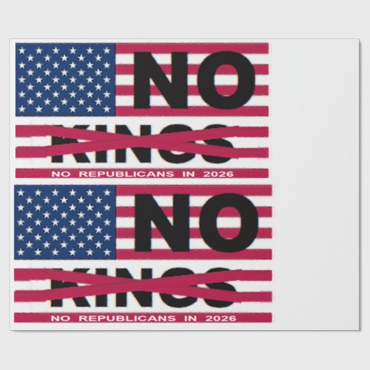 NO KINGS ラッピングペーパー (フラット)