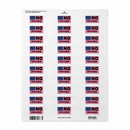 NO KINGS  ラベル (フルシート)