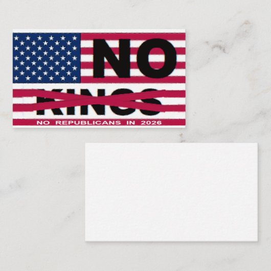 NO KINGS ロイヤリティカード (正面/裏面)