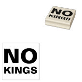 No Kings 太字タイポグラフィ抗議 ラバースタンプ (押印)