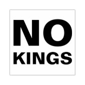 No Kings 太字タイポグラフィ抗議 ラバースタンプ (インプリント)