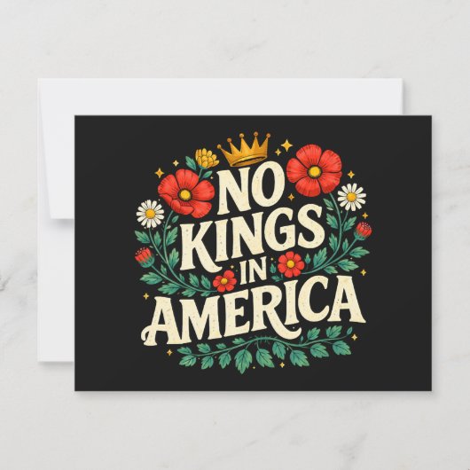 No Kings America 招待状 (正面)