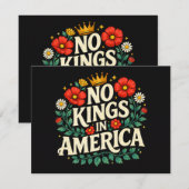 No Kings America 招待状 (正面/裏面)