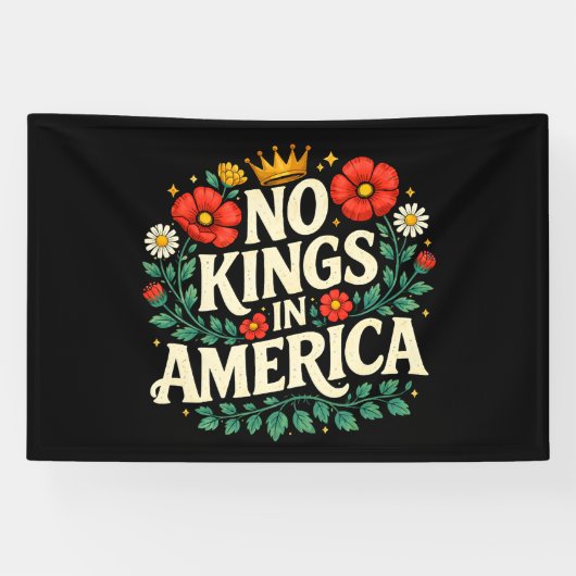 No Kings America 横断幕 (横)