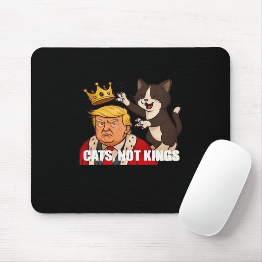 No Kings Anti Cats Funny Classic Style マウスパッド (マウス)