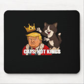 No Kings Anti Cats Funny Classic Style マウスパッド (正面)