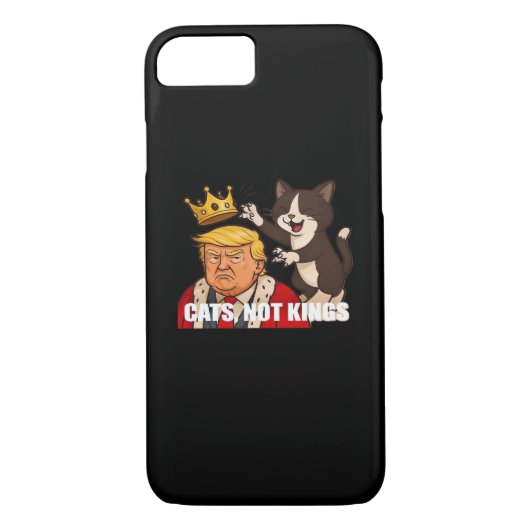 No Kings Anti Cats Funny Classic Style Case-Mate iPhoneケース (裏面)