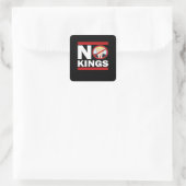 No Kings Anti Classic Minimal Clean スクエアシール (バッグ)