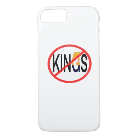 No Kings Anti Classic Minimal Clean Case-Mate iPhoneケース (裏面)