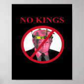 No Kings Anti Creative Graphic Style ポスター (正面)