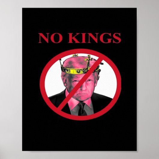 No Kings Anti Creative Graphic Style ポスター (正面)