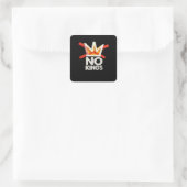 No Kings Anti Minimal Clean Design スクエアシール (バッグ)